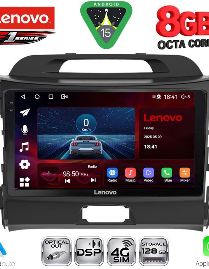 LENOVO SSR 10325_CPA (9inc) MULTIMEDIA TABLET for KIA SPORTAGE mod. 2010-2015