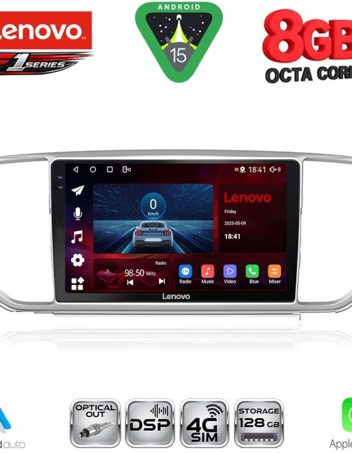 LENOVO SSR 10327_CPA (9inc) MULTIMEDIA TABLET for KIA SPORTAGE mod. 2018-2021