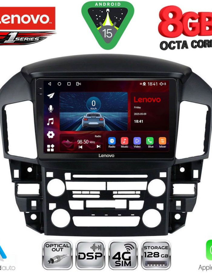 LENOVO SSR 10344_CPA (9inc) MULTIMEDIA TABLET for LEXUS RX 300 mod. 1998-2003