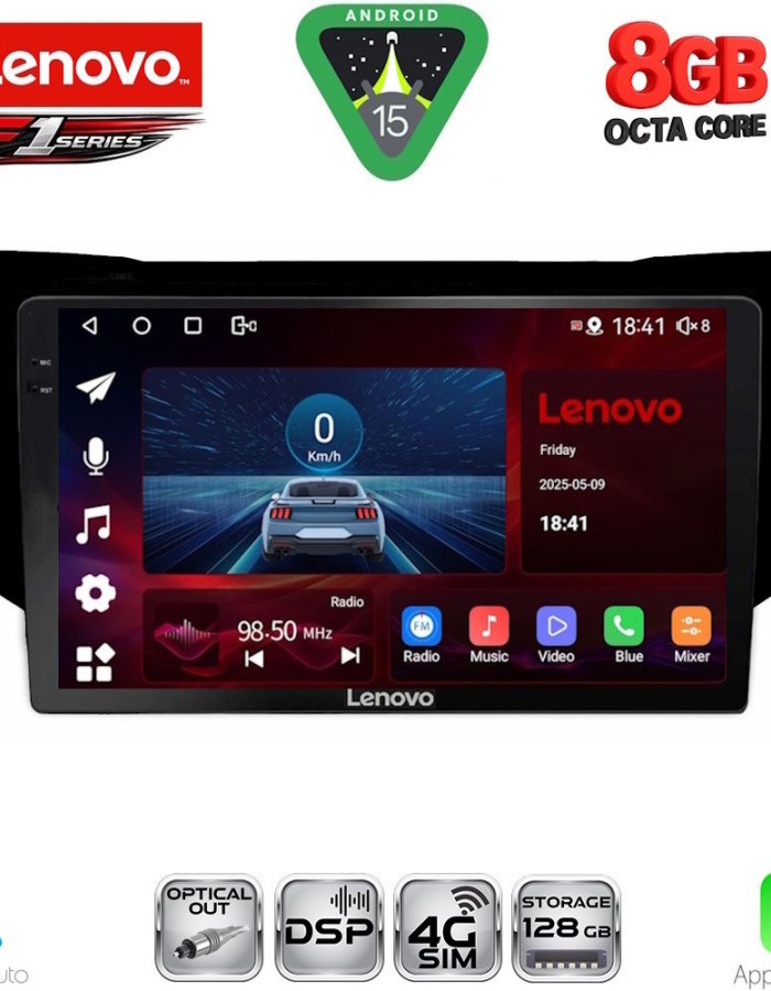 LENOVO SSR 10345BL_CPA (9inc) MULTIMEDIA TABLET for LEXUS RX 300 – 400 mod. 2003-2008