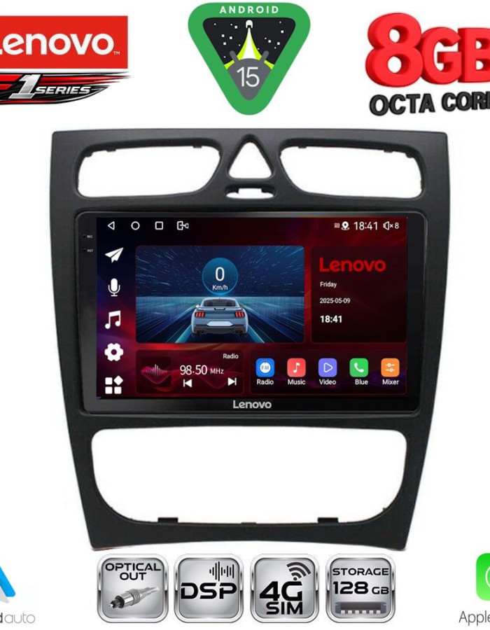 LENOVO SSR 10402_CPA (9inc) MULTIMEDIA TABLET for MERCEDES C (W203) mod. 1999-2004