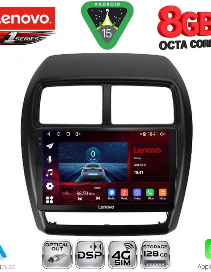 LENOVO SSR 10431_CPA (9inc) MULTIMEDIA TABLET for MITSUBISHI ASX mod. 2020-2023