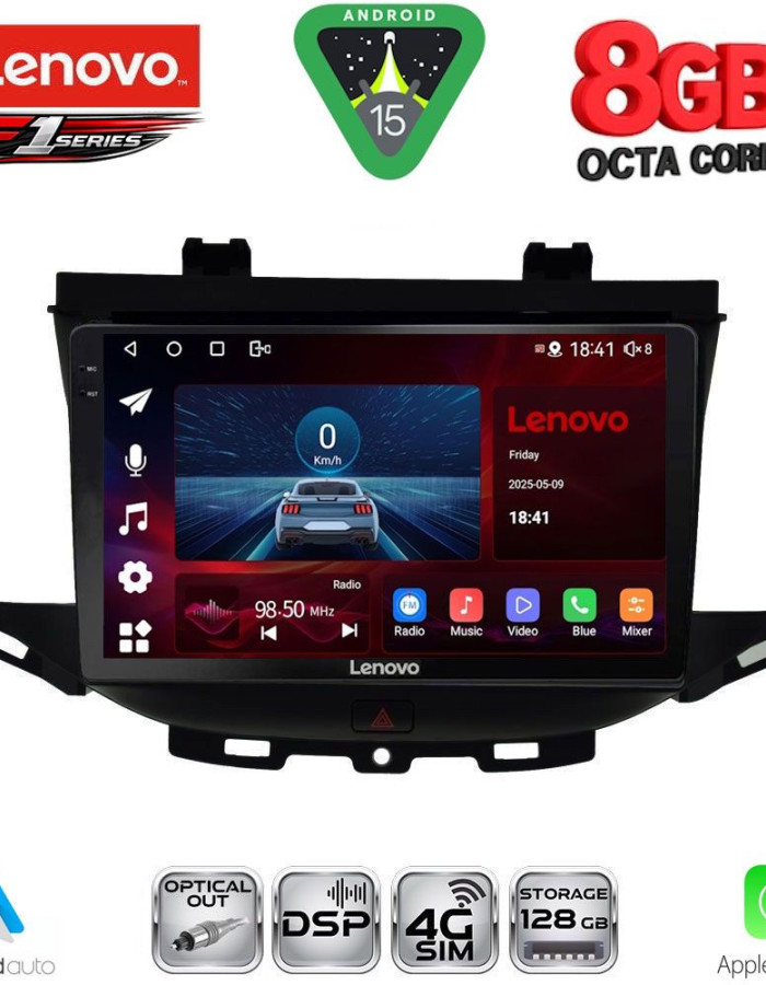 LENOVO SSR 10483_CPA (9inc) MULTIMEDIA TABLET for OPEL ASTRA K mod. 2015-2022