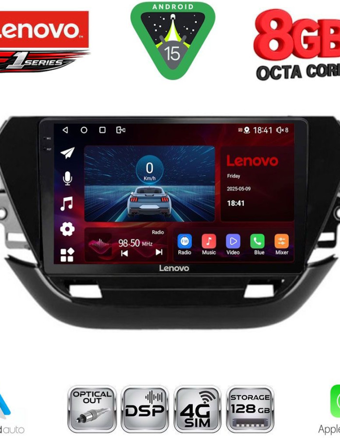 LENOVO SSR 10487_CPA (9inc) MULTIMEDIA TABLET for OPEL CORSA F mod. 2019-2024