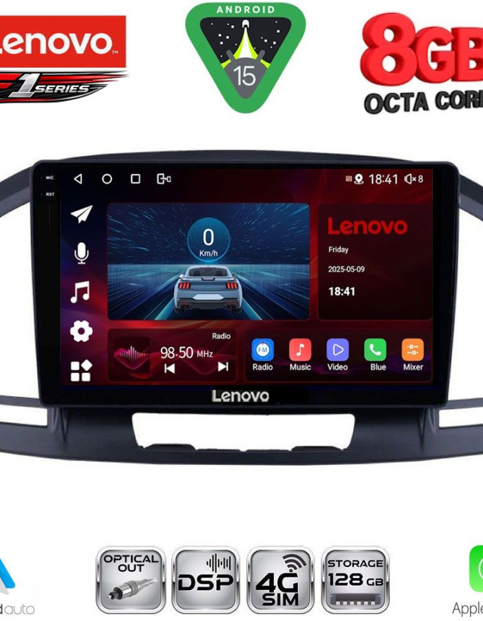 LENOVO SSR 10491BL_CPA (9inc) MULTIMEDIA TABLET for OPEL INSIGNIA mod. 2008-2013 (BLACK)