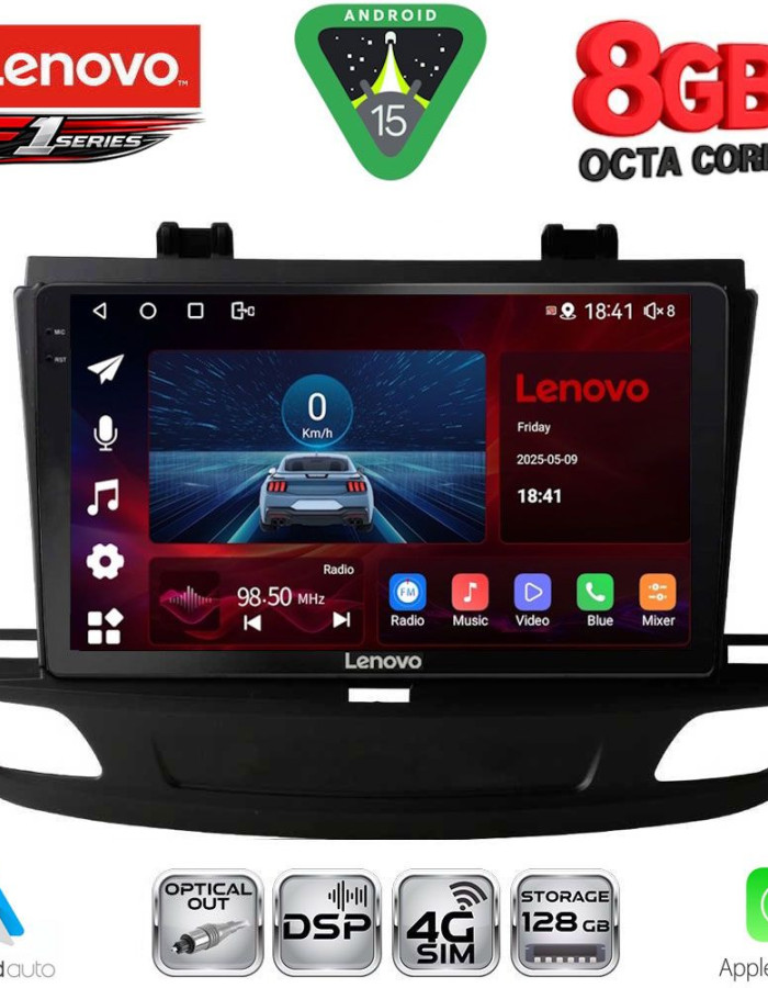 LENOVO SSR 10493_CPA (9inc) MULTIMEDIA TABLET for OPEL INSIGNIA mod. 2018-2024