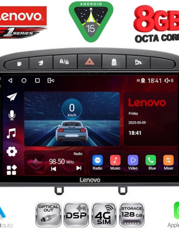 LENOVO SSR 10513BL_CPA (9inc) MULTIMEDIA TABLET for PEUGEOT 308 mod.2007-2012 - RCZ mod.2009-2015 (BLACK)