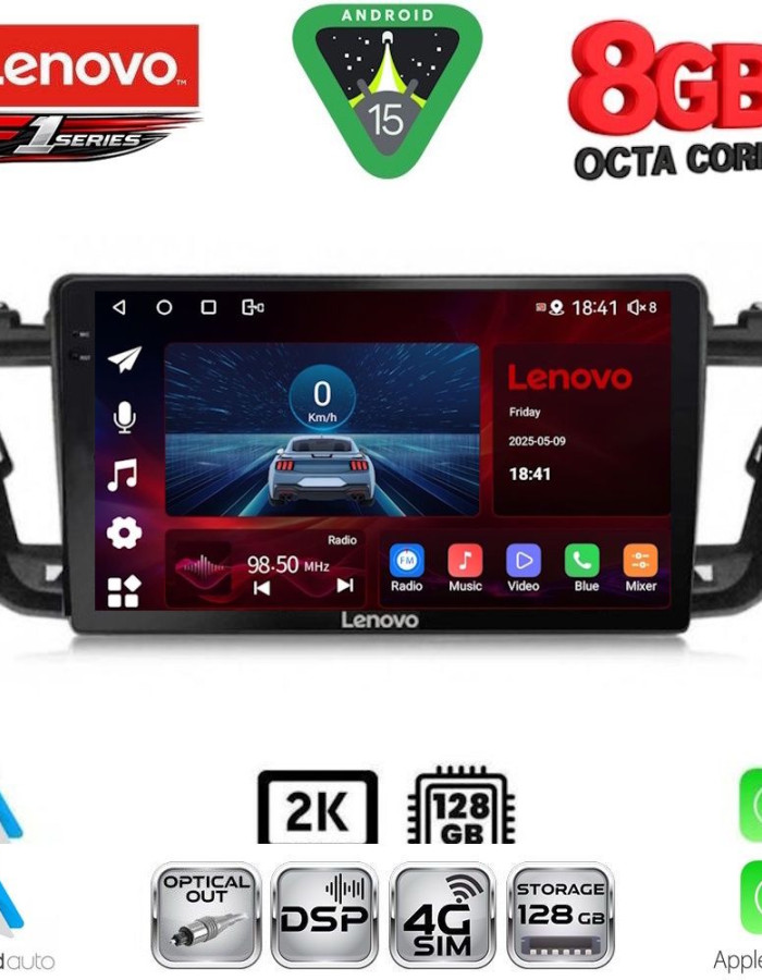 LENOVO SSR 10518_CPA (9inc) MULTIMEDIA TABLET for PEUGEOT 508 mod. 2010-2016