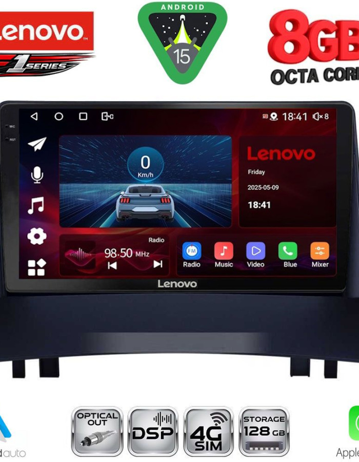 LENOVO SSR 10555_CPA (9inc) MULTIMEDIA TABLET for RENAULT MEGANE 2 mod. 2002-2008