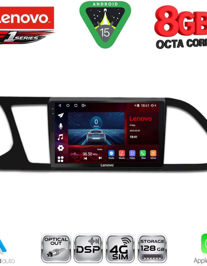 LENOVO SSR 10575_CPA (9inc) MULTIMEDIA TABLET for SEAT LEON mod. 2012-2021