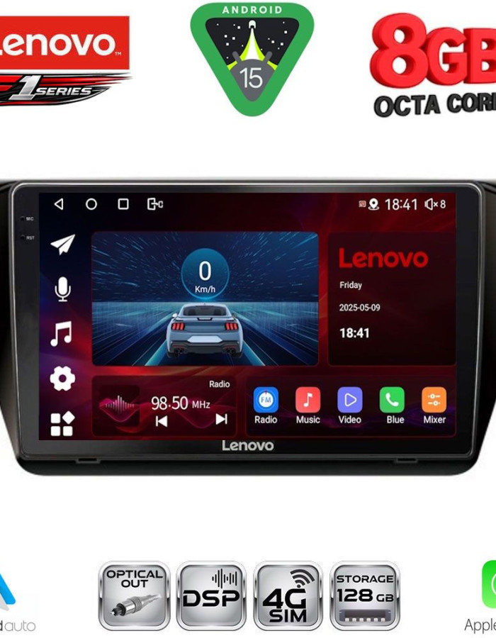 LENOVO SSR 10605_CPA (10inc) MULTIMEDIA TABLET for SKODA SUPERB mod. 2015-2023