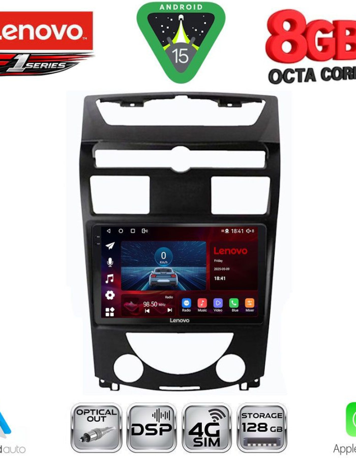 LENOVO SSR 10657_CPA (10inc) MULTIMEDIA TABLET for SSANGYONG REXTON mod. 2006-2015