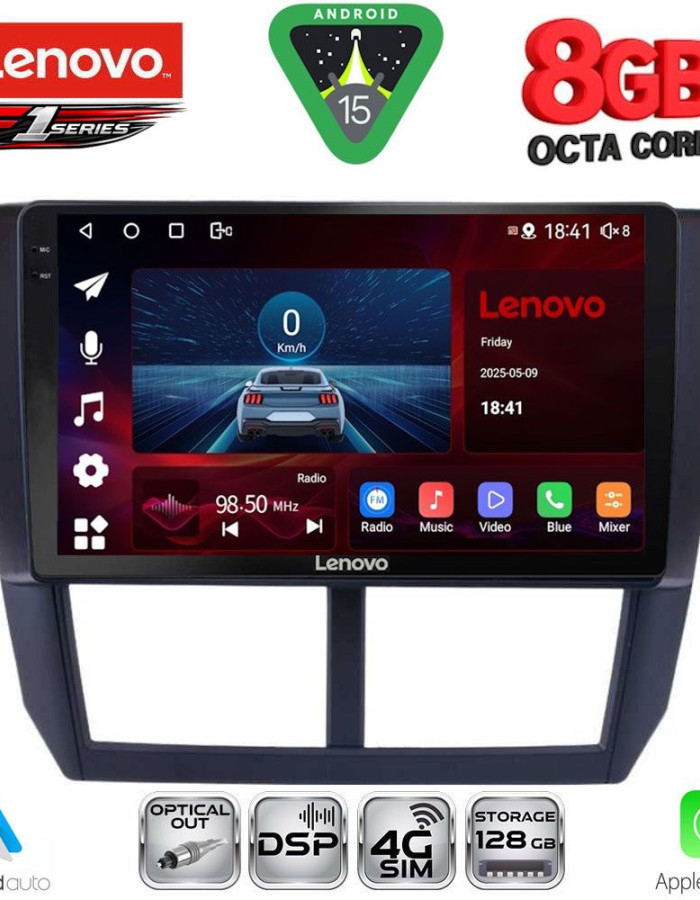 LENOVO SSR 10662_CPA (9inc) MULTIMEDIA TABLET for SUBARU FORESTER - IMPREZA - XV mod. 2008-2013