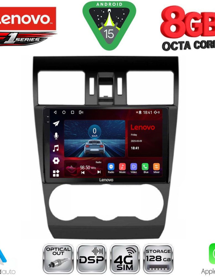 LENOVO SSR 10663_CPA (9inc) MULTIMEDIA TABLET for SUBARU FORESTER - IMPREZA - XV mod. 2013-2019