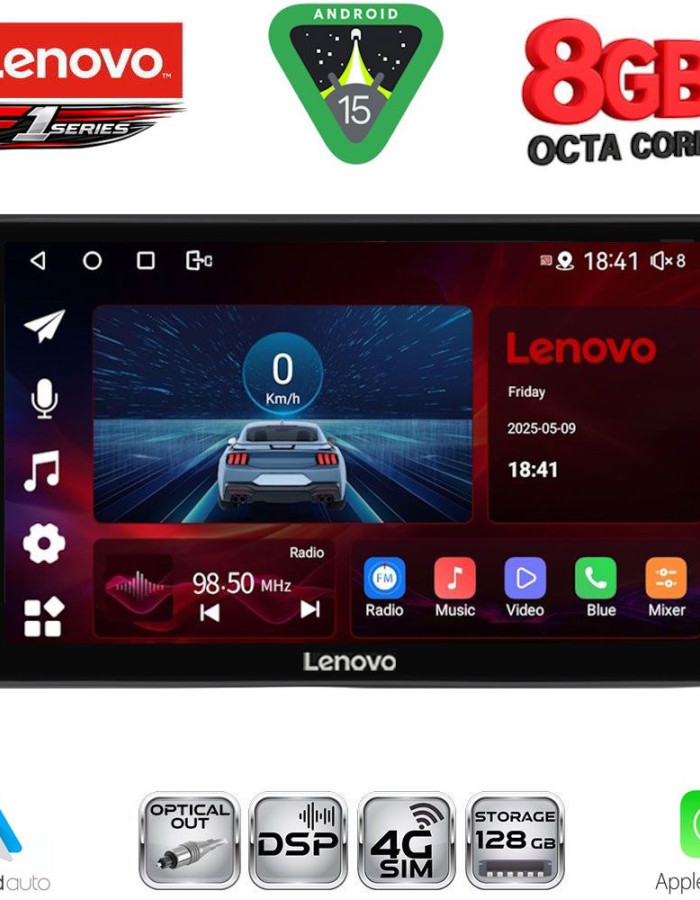LENOVO SSR 10704BL_CPA (9inc) MULTIMEDIA TABLET for TOYOTA AVENSIS (T25) mod. 2003-2009 (BLACK)