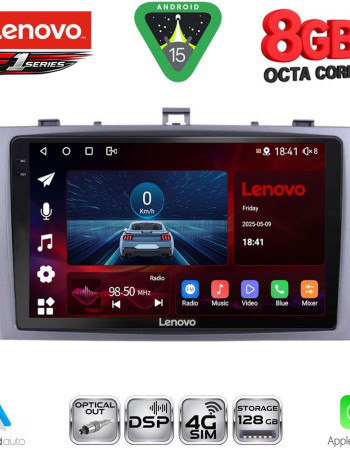 LENOVO SSR 10705SL_CPA (9inc) MULTIMEDIA TABLET for TOYOTA AVENSIS (T27) mod. 2009-2015 (SILVER)