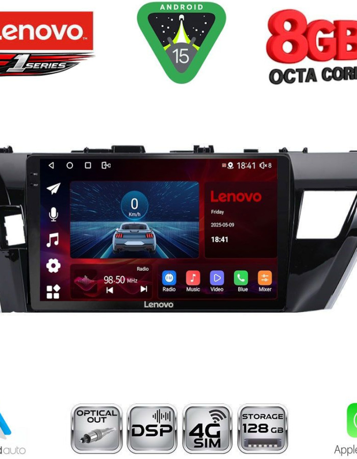 LENOVO SSR 10714SM_CPA (10inc) MULTIMEDIA TABLET for TOYOTA COROLLA mod. 2013-2016