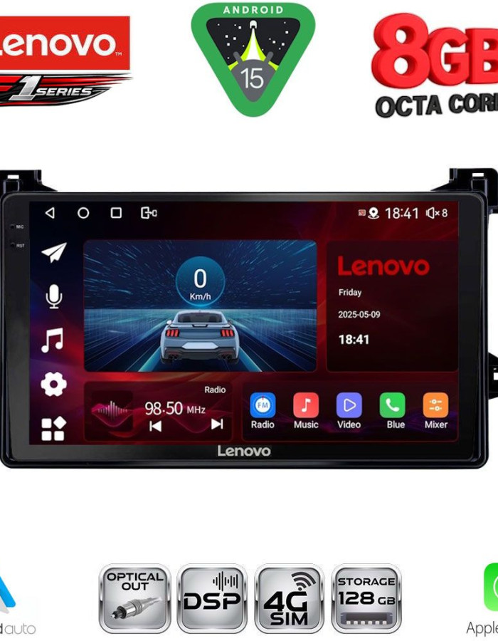 LENOVO SSR 10727_CPA (9inc) MULTIMEDIA TABLET for TOYOTA PRIUS mod. 2016-2020