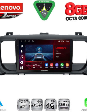 LENOVO SSR 10729_CPA (9inc) MULTIMEDIA TABLET for CITROEN JUMPY-SPACETOURER – PEUGEOT EXPERT-TRAVELLER – TOYOTA PROACE mod. 2016-2026