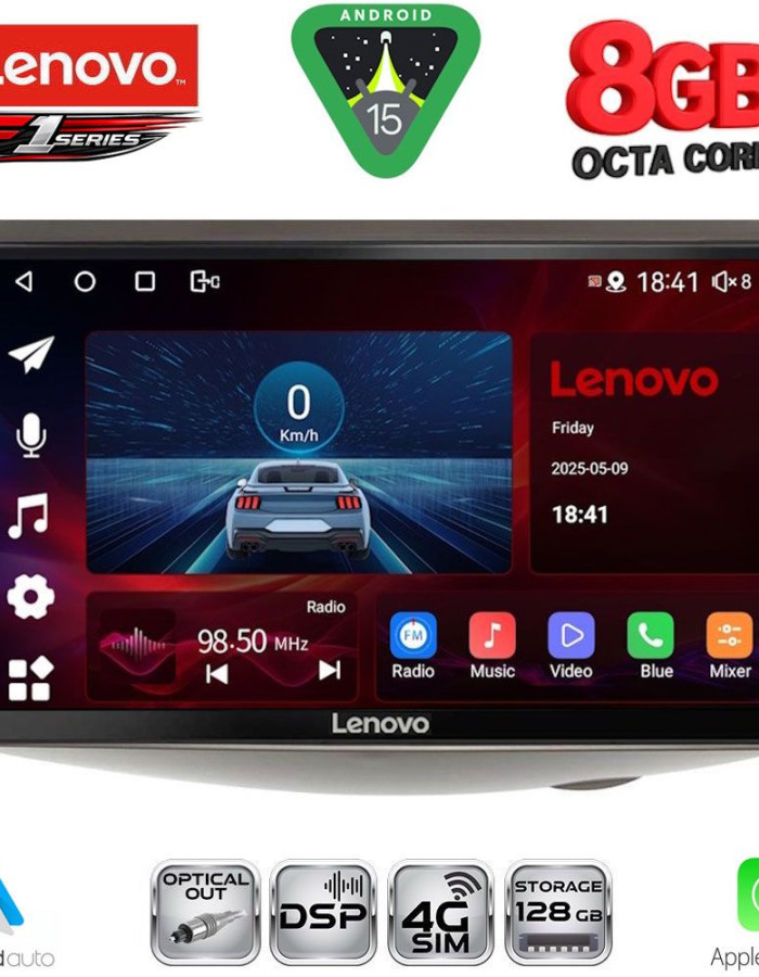 LENOVO SSR 10735_CPA (9inc) MULTIMEDIA TABLET for TOYOTA YARIS mod. 1999-2006
