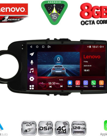 LENOVO SSR 10737BL_CPA (9inc) MULTIMEDIA TABLET for TOYOTA YARIS mod. 2011-2015 (BLACK)