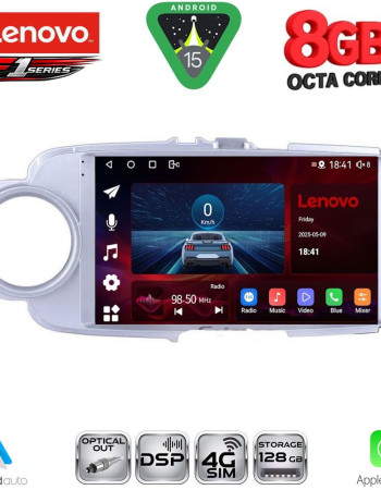 LENOVO SSR 10737SL_CPA (9inc) MULTIMEDIA TABLET for TOYOTA YARIS mod. 2011-2015 (SILVER)