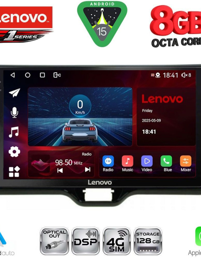 LENOVO SSR 10738_CPA (10inc) MULTIMEDIA TABLET for TOYOTA YARIS mod. 2020-2026 - MAZDA 2 mod. 2023-2026