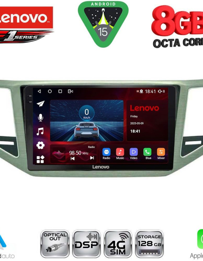 LENOVO SSR 10745_CPA (SL) (10inc) MULTIMEDIA TABLET for VW GOLF SPORTSVAN mod. 2014-2021