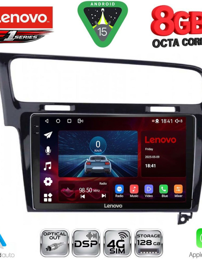 LENOVO SSR 10747BL_CPA (10inc) MULTIMEDIA TABLET for VW GOLF 7 mod. 2013-2020