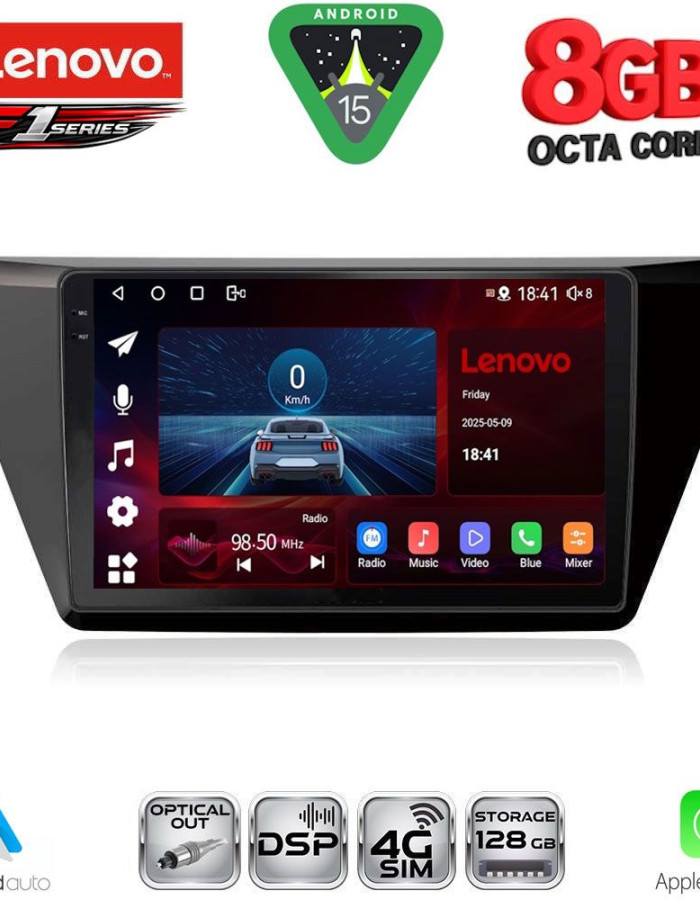 LENOVO SSR 10769_CPA (10inc) MULTIMEDIA TABLET for VW TOURAN mod. 2016-2026