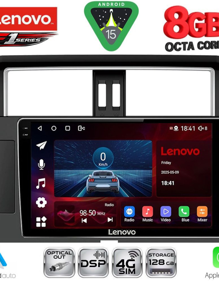 LENOVO SSR 10777_CPA (10inc) MULTIMEDIA TABLET for TOYOTA PRADO mod. 2014-2017