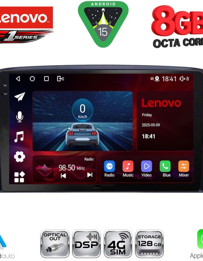 LENOVO SSR 10786_CPA (9inc) MULTIMEDIA TABLET for VOLVO S80 mod. 1998-2006
