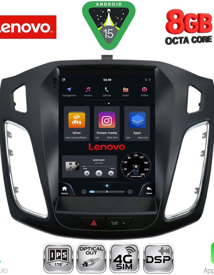 LENOVO SSW 10855_CPA TESLA STYLE  for FORD FOCUS mod. 2011-2017