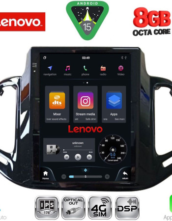 LENOVO SSW 10878_CPA TESLA STYLE for JEEP COMPASS mod. 2017-2021