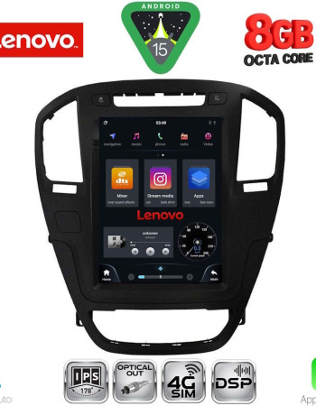LENOVO SSW 10914BL_CPA TESLA STYLE for OPEL INSIGNIA mod. 2008-2013 (Black colour)