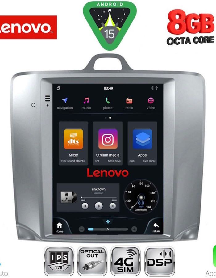 LENOVO SSW 10956_CPA TESLA STYLE for FORD FOCUS mod. 2004-2011