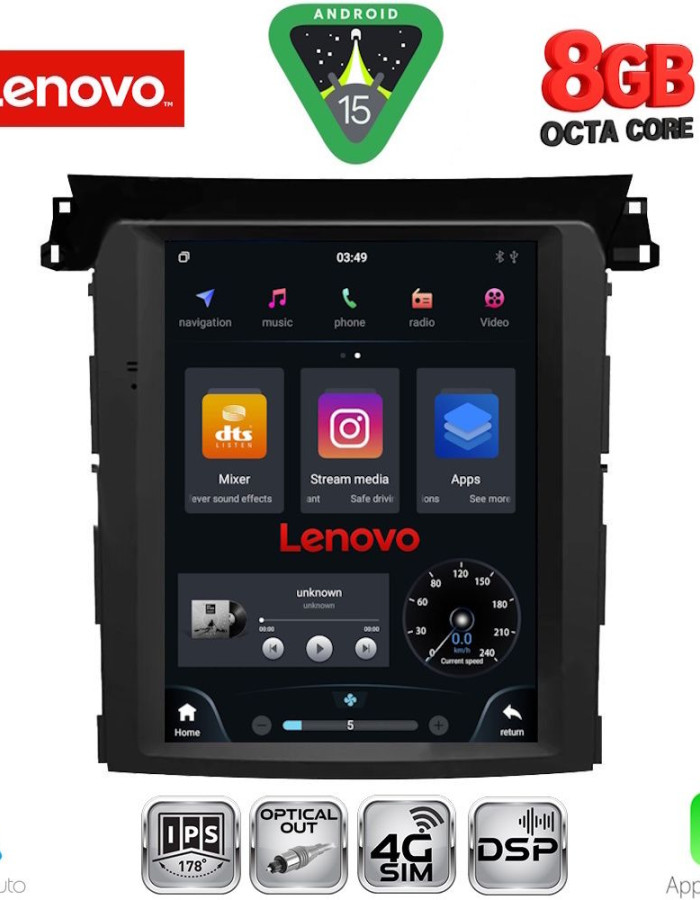 LENOVO SSW 10961_CPA TESLA STYLE for SUBARU FORESTER – IMPREZA – XV mod. 2019-2024