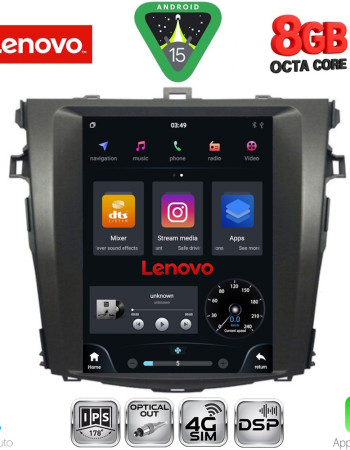 LENOVO SSW 10963_CPA TESLA STYLE  for TOYOTA COROLLA 4D mod. 2006-2012