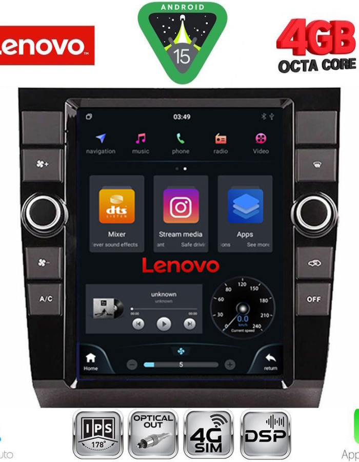 LENOVO SSX 9904_CPA TESLA STYLE for AUDI A4 mod. 2002-2008