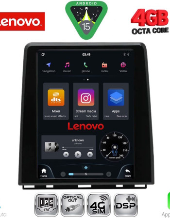 LENOVO SSX 9947_CPAA (LOW VERSION) TESLA STYLE for RENAULT CLIO - CAPTUR mod. 2019-2026