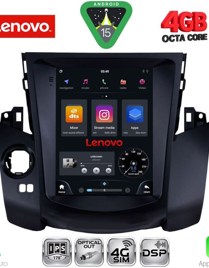 LENOVO SSX 9969_CPA TESLA STYLE  for TOYOTA RAV 4 mod. 2006-2012