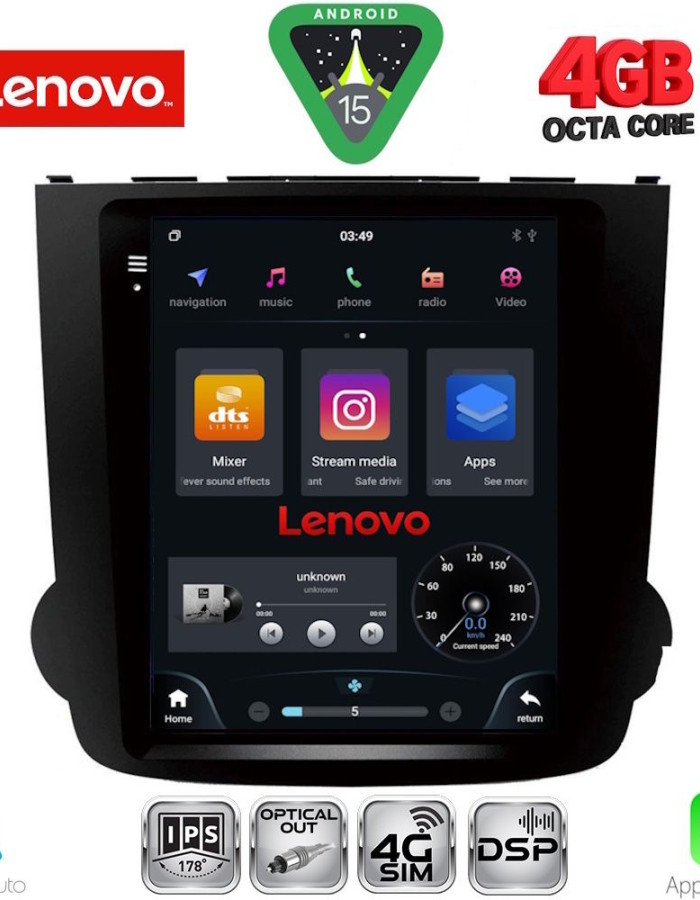 LENOVO SSX 9977_CPA TESLA STYLE for HONDA CRV mod. 2007-2012