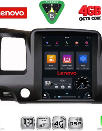 LENOVO SSX 9988_CPA TESLA STYLE for HONDA CIVIC 4D mod. 2006-2012