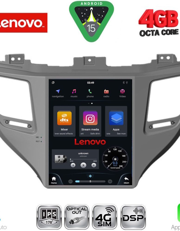LENOVO SSX 9997_CPA TESLA STYLE for HYUNDAI TUCSON mod. 2015-2019