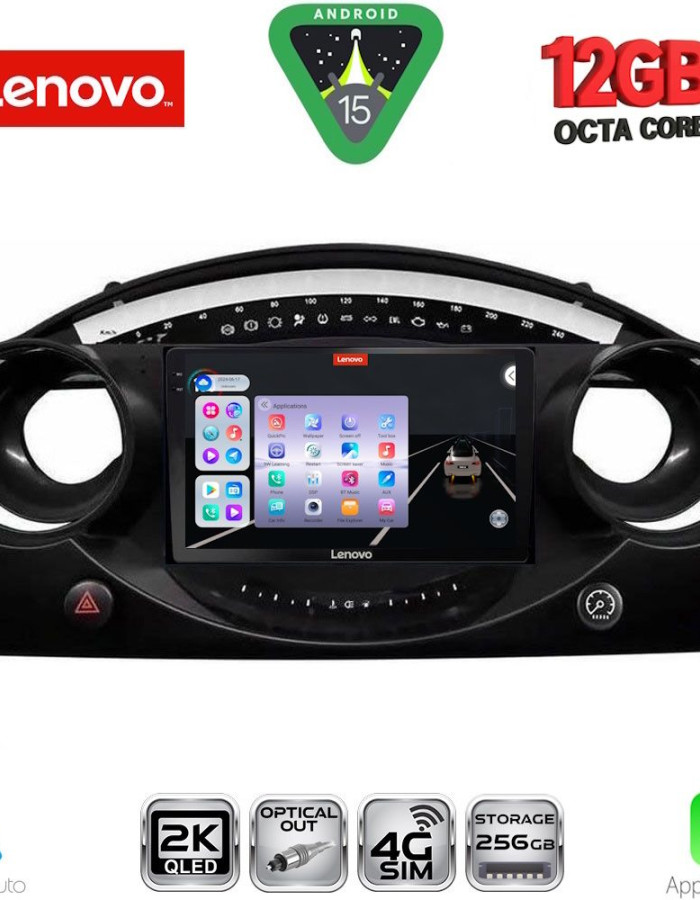 LENOVO SSZ 12063_CPA (9inc) MULTIMEDIA TABLET for MINI COOPER (R50-R52-R53) mod. 2000-2006