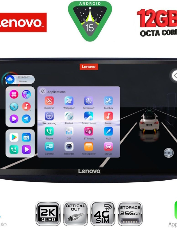 LENOVO SSZ 12072_CPA (9inc) MULTIMEDIA TABLET for CHEVROLET AVEO mod. 2006-2010