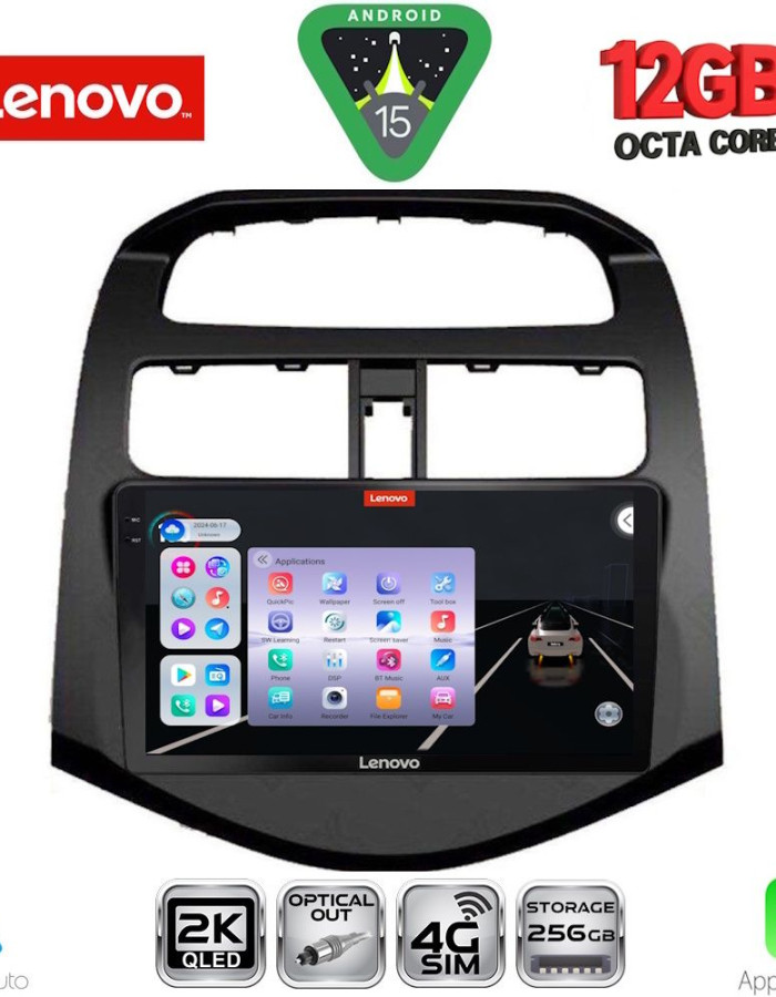 LENOVO SSZ 12078_CPA (9inc) MULTIMEDIA TABLET for CHEVROLET SPARK mod. 2009-2015