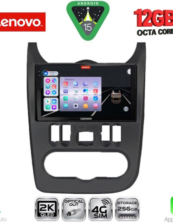 LENOVO SSZ 12101BL_CPA (9inc) MULTIMEDIA TABLET for DACIA DUSTER – LOGAN – SANDERO mod. 2006-2012 (BLACK)