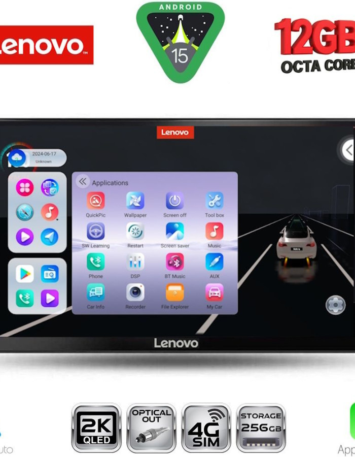 LENOVO SSZ 12103B_CPA (9inc) MULTIMEDIA TABLET for DACIA DUSTER mod. 2012-2019