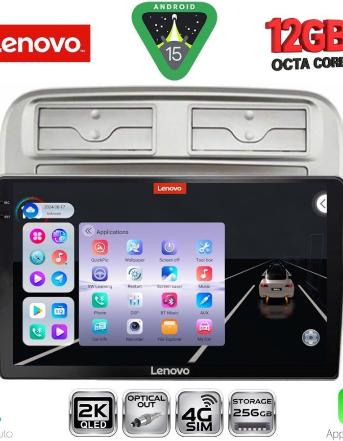 LENOVO SSZ 12128_CPA (9inc) MULTIMEDIA TABLET for FIAT GRANDE PUNTO mod. 2005-2012